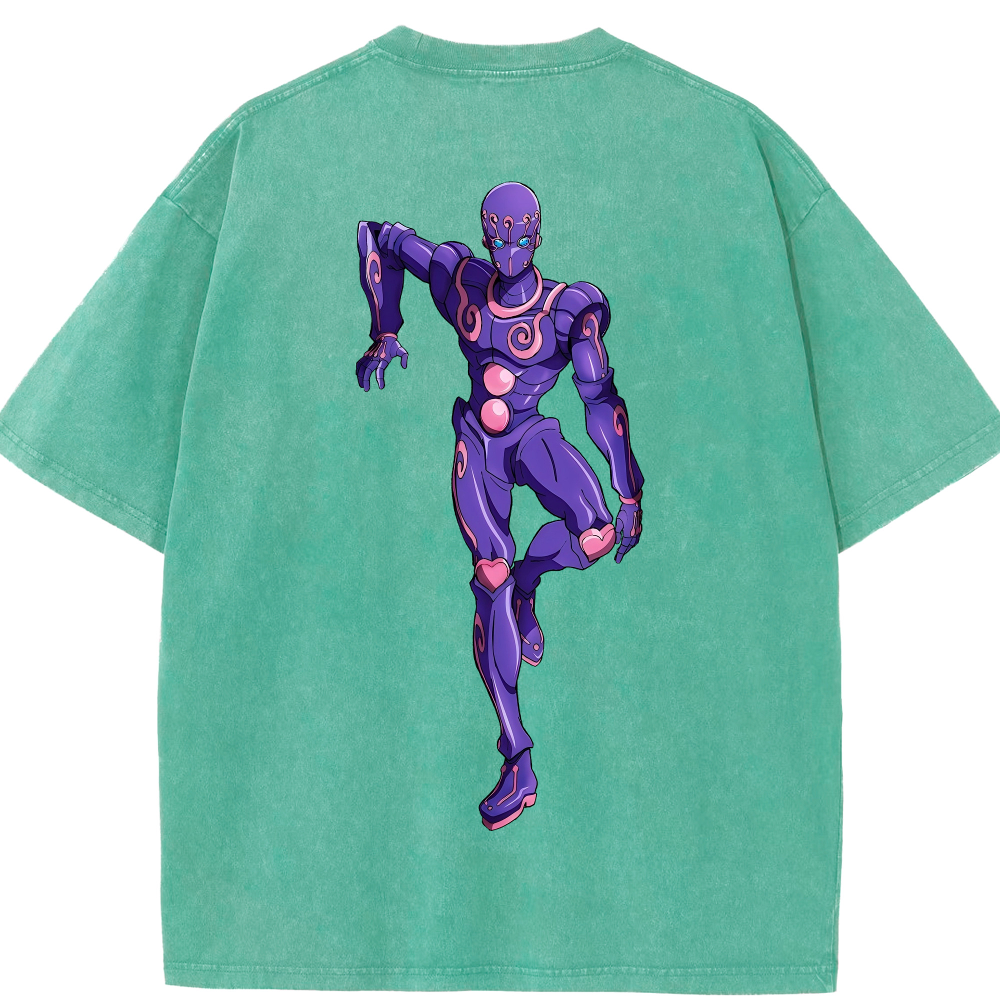 （画像用） ジョジョの奇妙な冒険 JoJo's Bizarre Adventure 綿100% ヴィンテージ風 半袖Tシャツ（背面プリント）